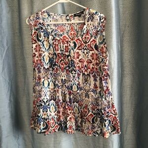 Papa Vancouver -size L - multi coloured sleeveless blouse - new or like new